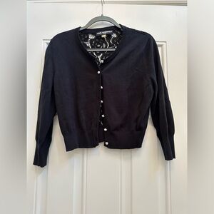 Karl Lagerfeld Black Cardigan size large